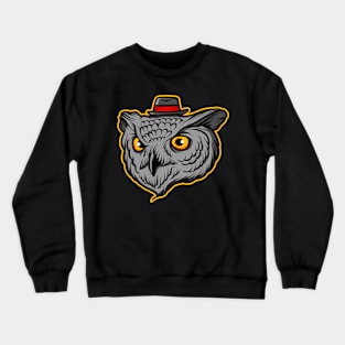 Owl hat Crewneck Sweatshirt